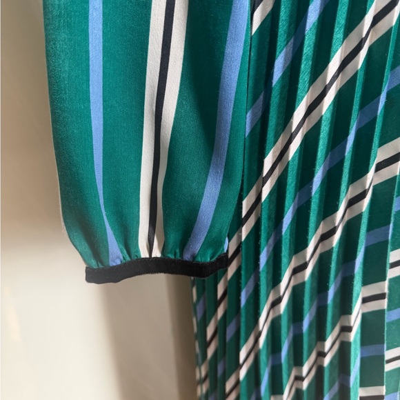 SFIZIO Studio Vintage Inspired Bow Tie Pleated Maxi Dress sz 2 - Picture 8 of 14